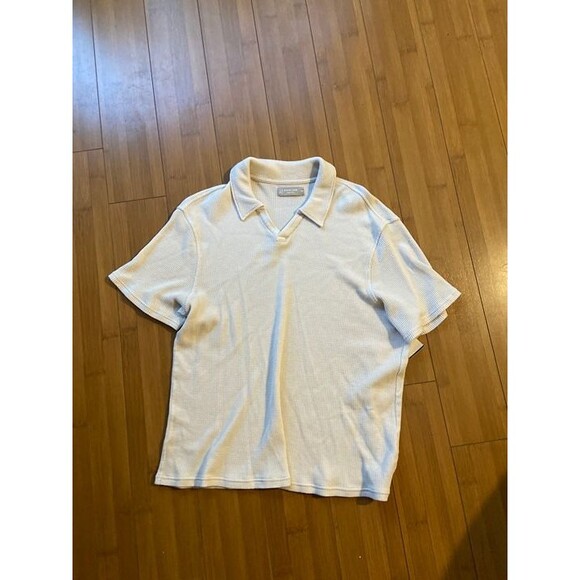 Everlane Textured Polo Shirt for Men - Beige - Men's MEdium - Picture 1 of 4